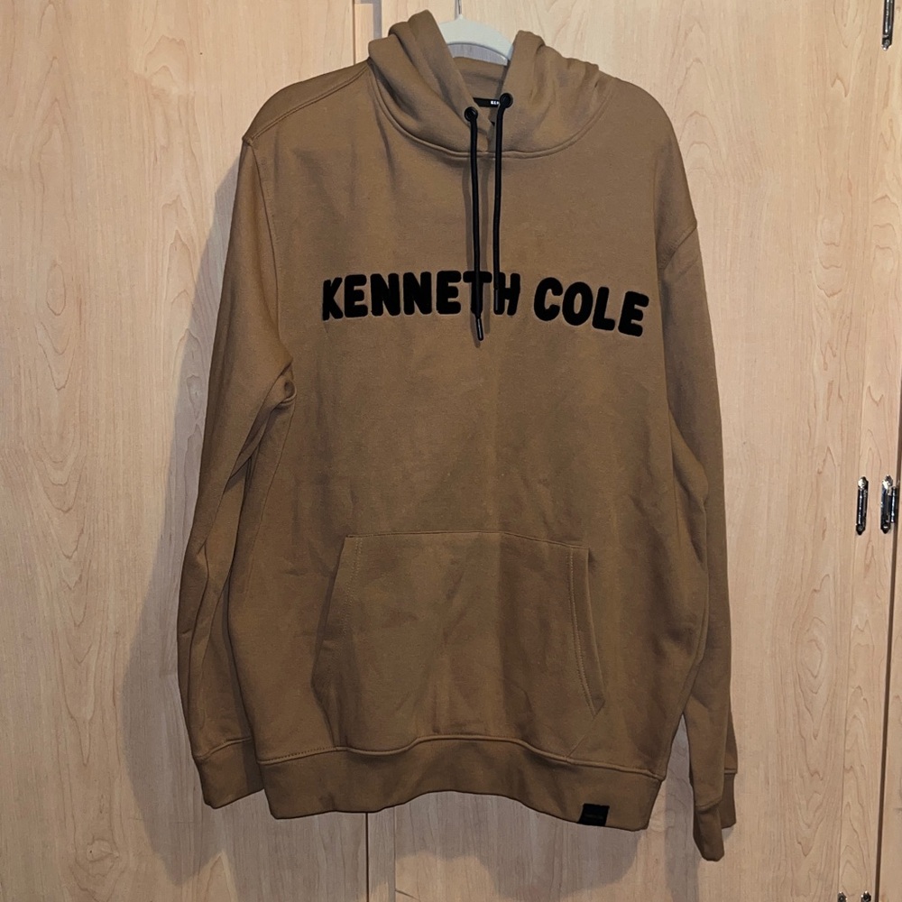 Kenneth Cole Brown Hoodie with Logo